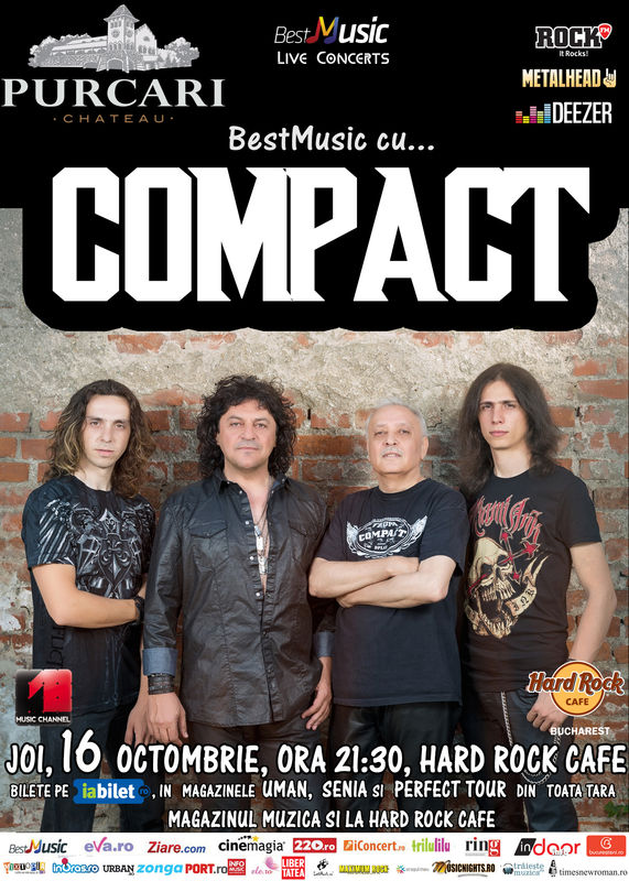 Compact canta pe 16 octombrie la Hard Rock Cafe